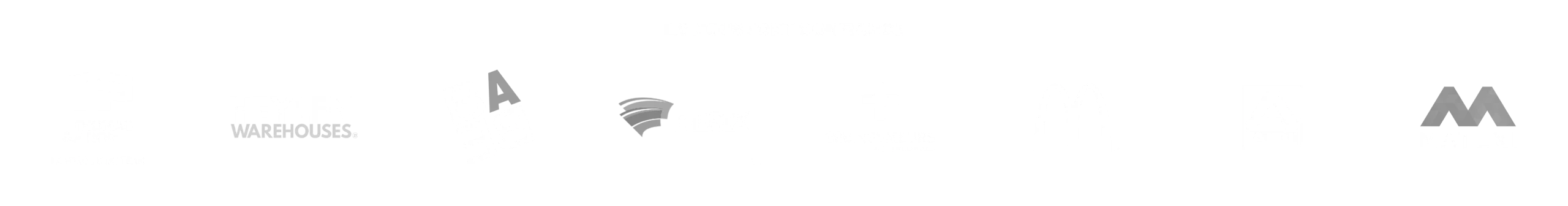 Visuels 3D des logos des clients qui font confiance à ASYMETRIE