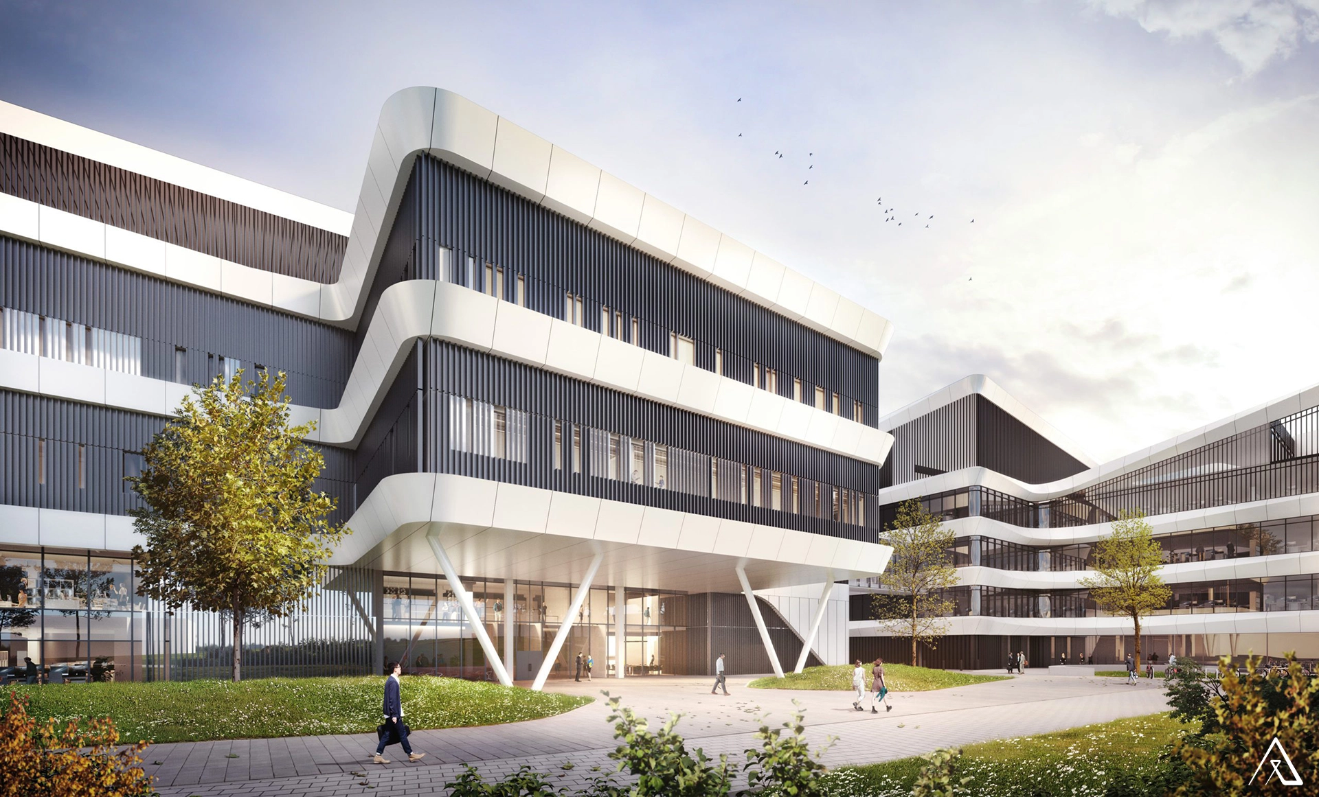 Visuel 3D - Braine l'Alleud UCB Genesis Passerelle