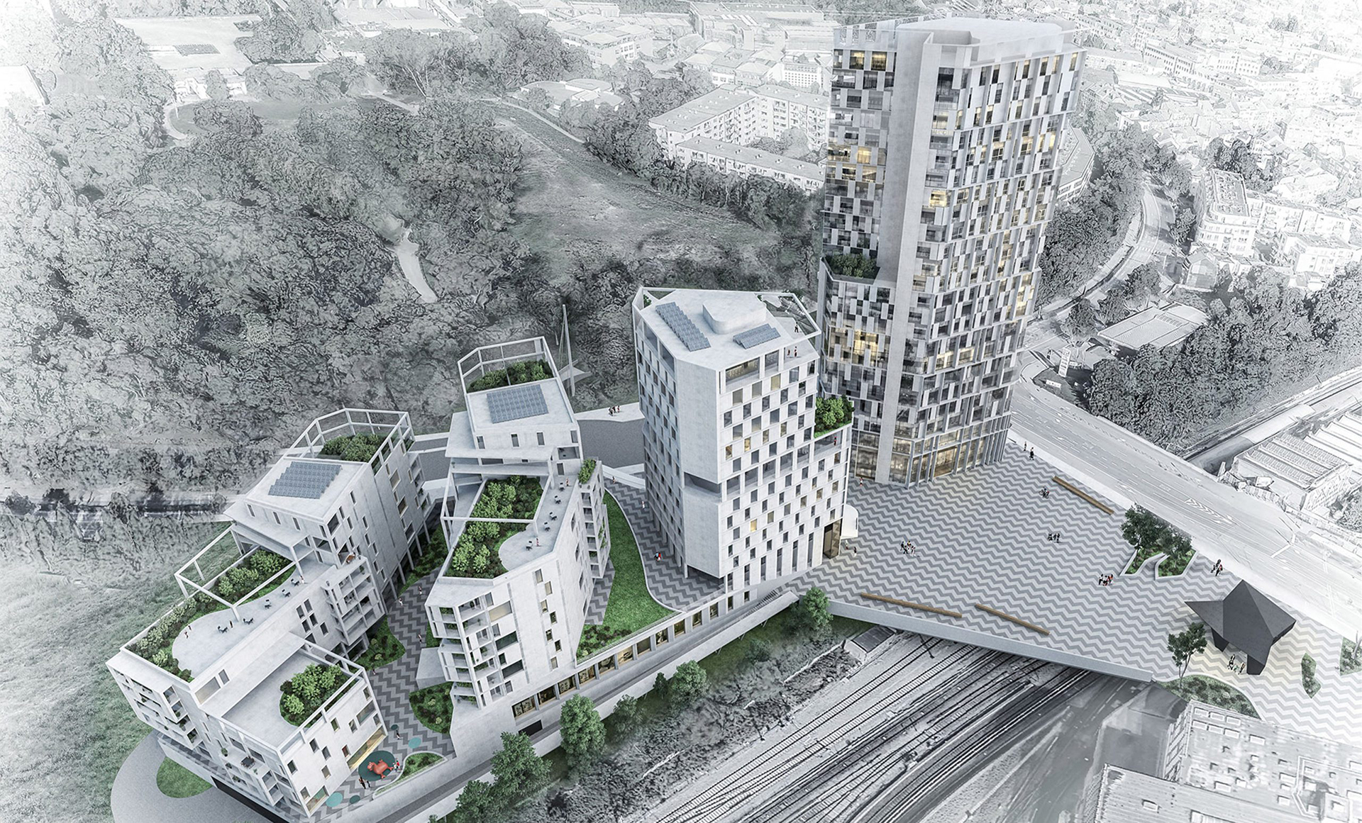 Visuel 3D - Bruxelles Delta Tower