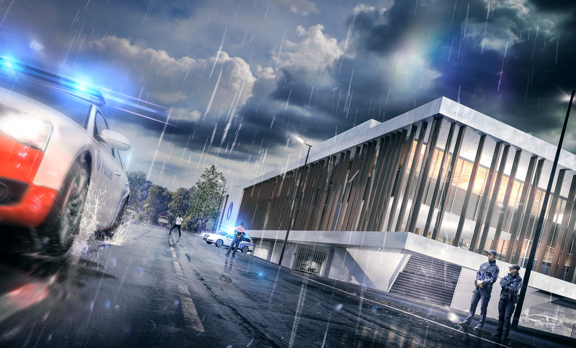 Visuel 3D - Tournai CCR Hotel de police