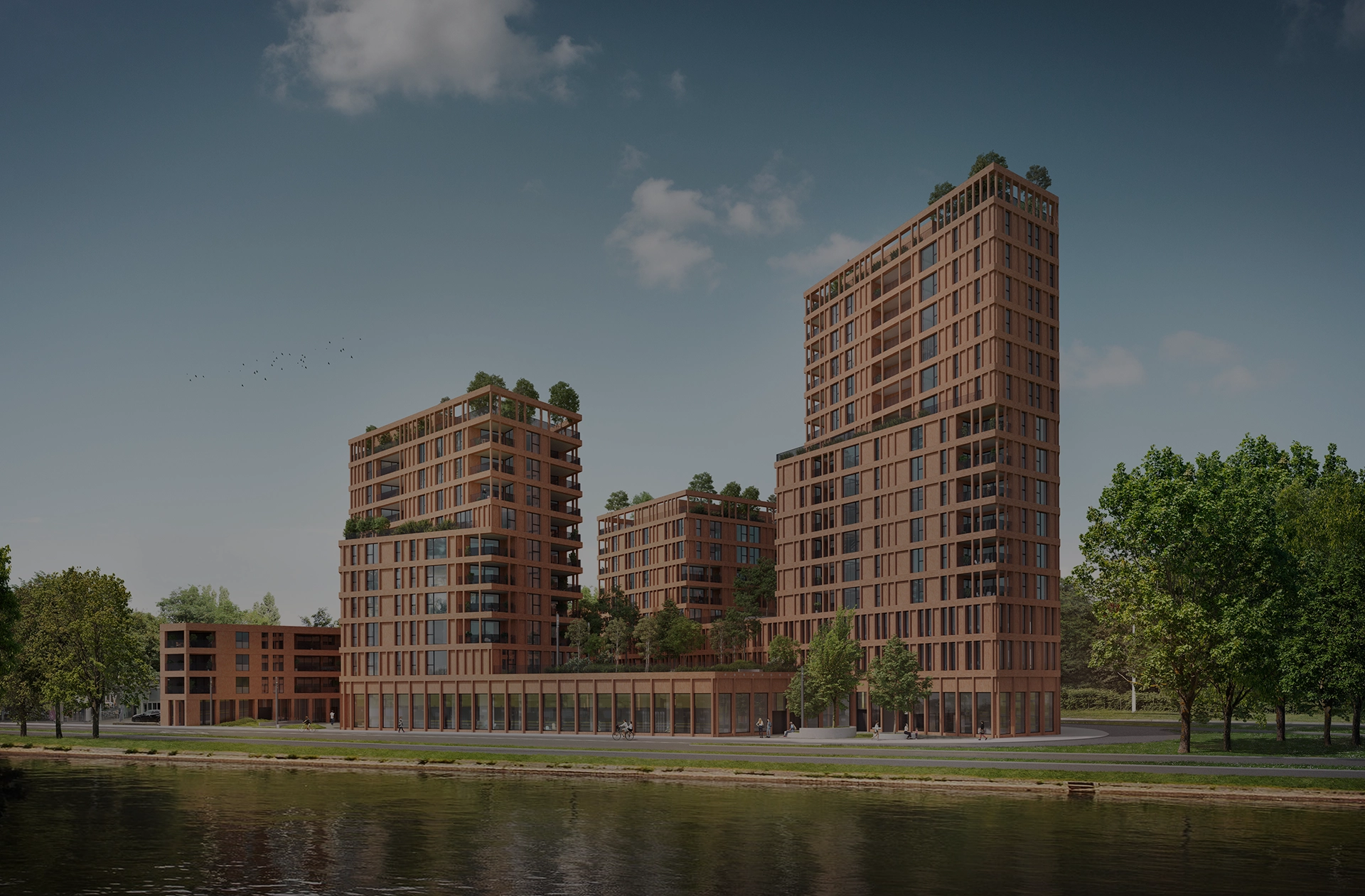 Visuels 3D de concours pour un projet d’architecture à Liège