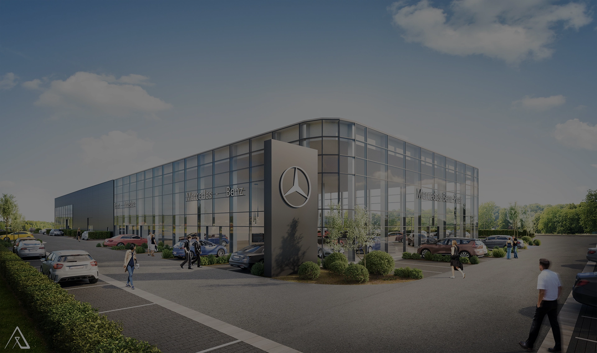 Visuels 3D pour un projet d'immobilier commercial (Retail)