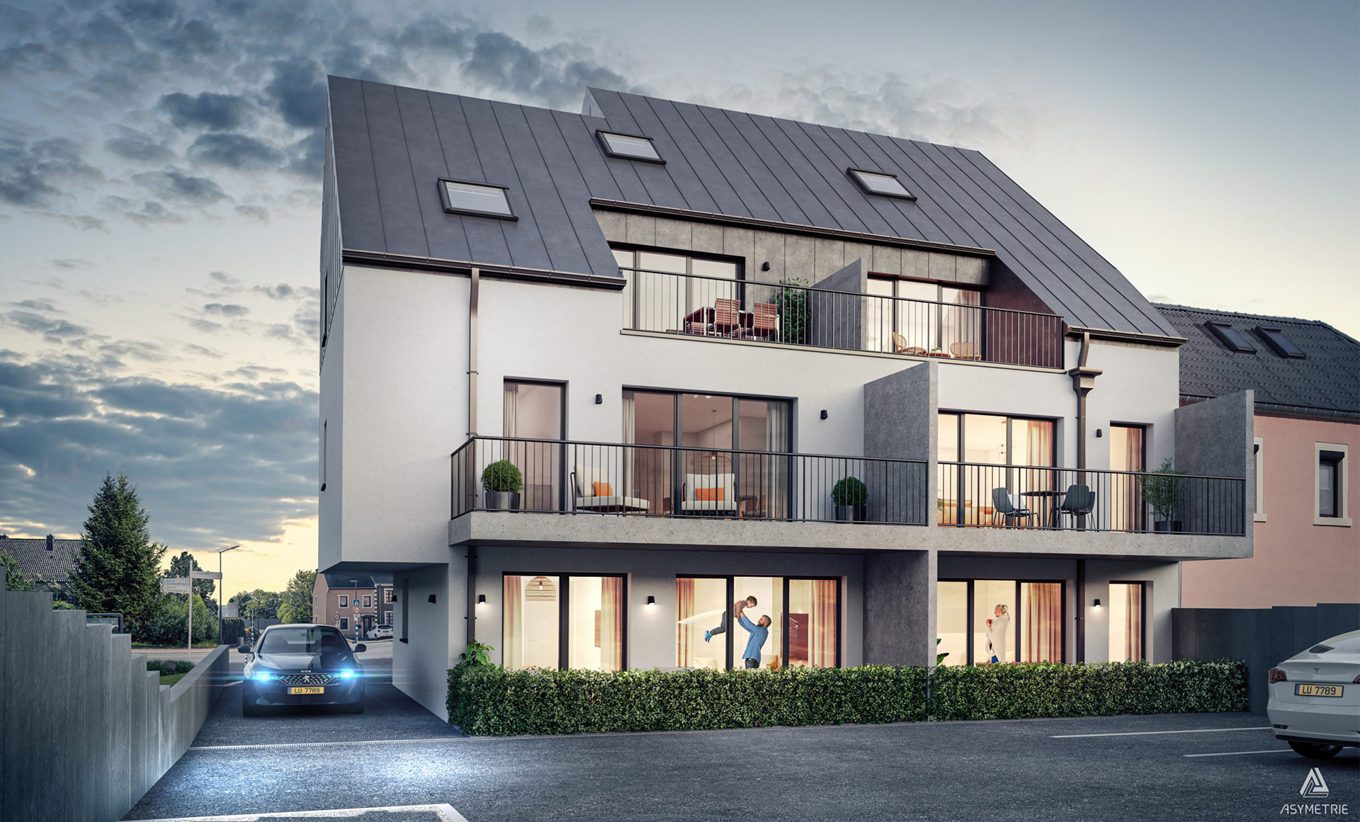 Visuem 3D - FEC Luxembourg Residence Redange Grand Rue