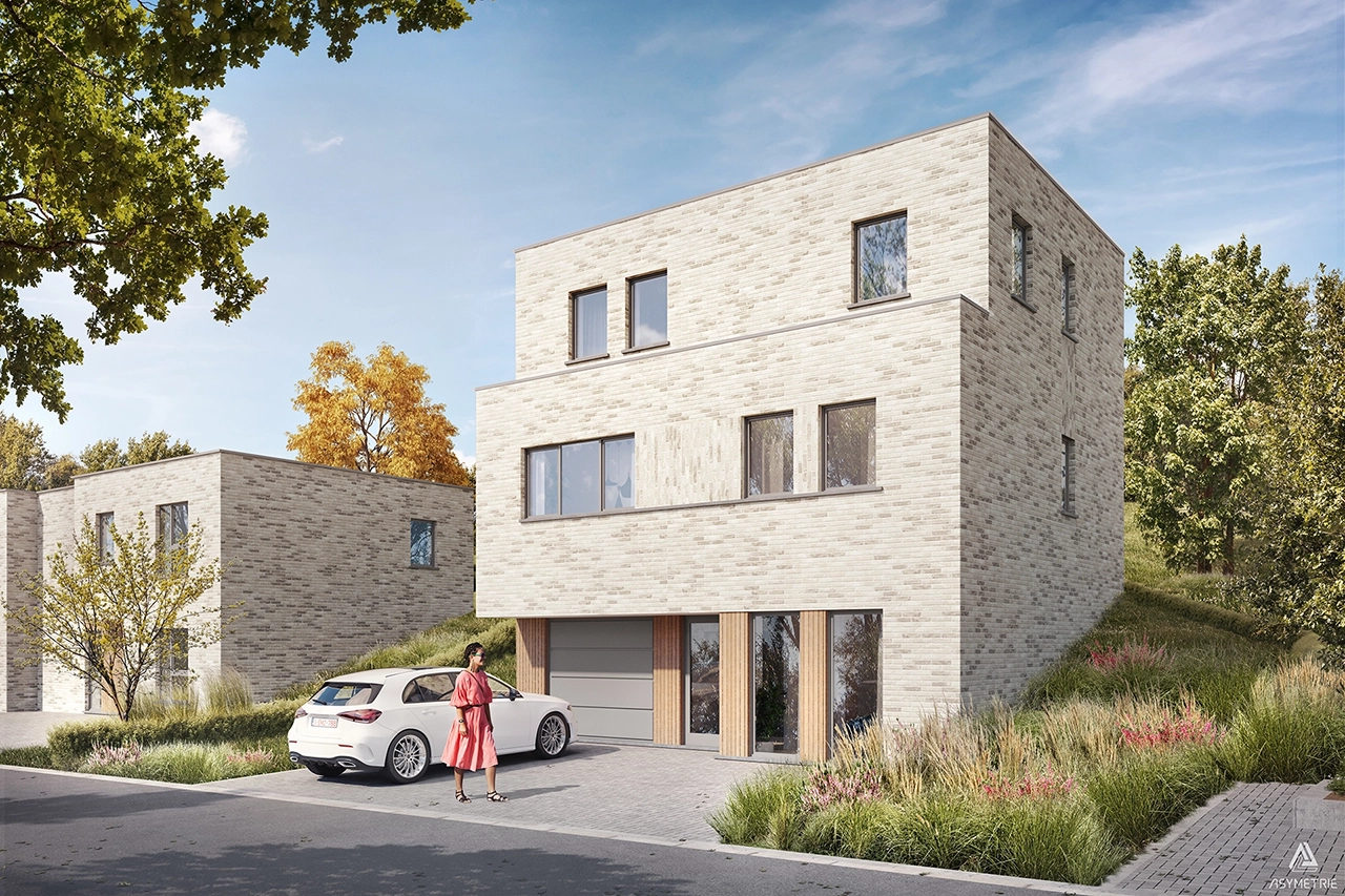 Intégration 3D au sol d’un futur ensemble de maisons résidentielles