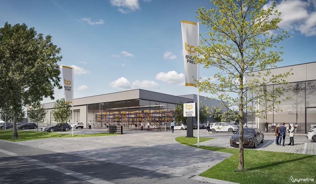 Intégration 3D d’un bâtiment industriel du projet Buzzy Park